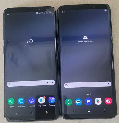 2 Samsung galaxy S9+, 64gb,  unlocked,  $130 each, final price , View more