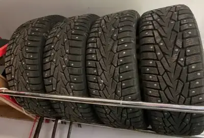 Nokian studded snow tires 265 45 20 $2050 new 12/32 or 95% tread tesla model x porsche macan acura m...