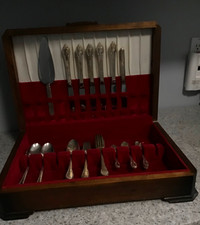 Silverware Cutlery With Case Vintage 50’s/earlier Reduced More