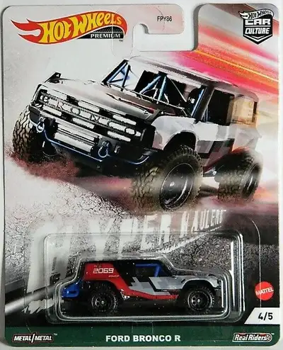 Hot Wheels Premium Ford Bronco R Hyper Haulers diecast new in package, $10. Pickup in north Ajax, sh...