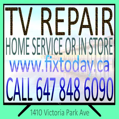 Call Us Today at-647-848-6090 for Professional TV Repair Services. We provide expert repairs with ge...
