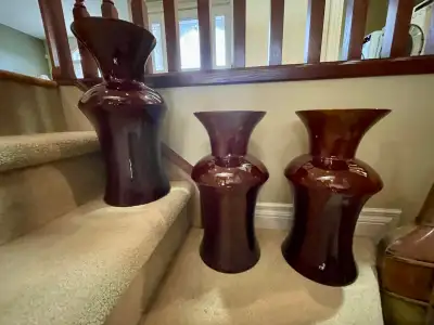 3x La-Z-Boy  ceramic urns/vases, View more