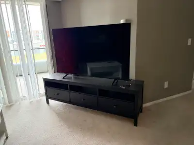 IKEA HEMNES TV Stand / TV Bench – Black-Brown – 72”, View more