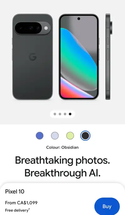BNIB Google Pixel 10 128gb Obsidian Black, View more