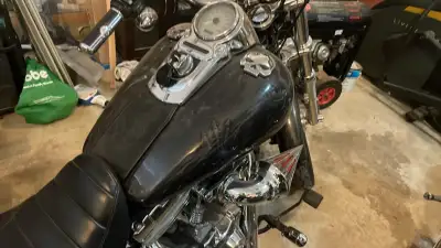 Beautiful custom bike at a bargain. Due to being rear ended in my truck. I can’t ride, so this beaut...