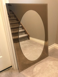 Bathroom Mirror - Rectangular - Oval Insert