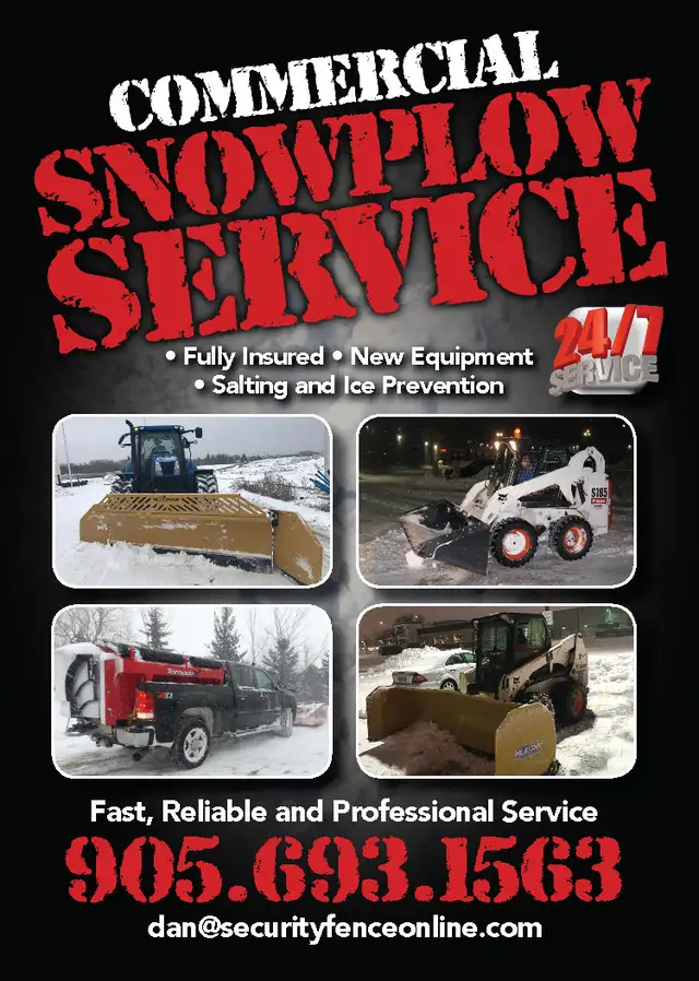 COMMERCIAL SNOW REMOVAL SERVICES AVAILABLE MILTON/GEORGETOWN in Snow Removal & Property Maintenance in Oakville / Halton Region - Image 2