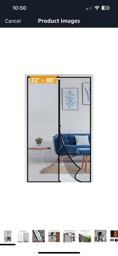  Screen Door Fits Door Size 32 x 80, , View more