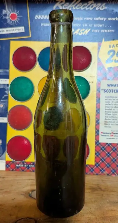 {INV#BS1184-PC} | Antique Apollinaris Bottle. Circa 1880-1910's. Likely imported from Germany. Turn...