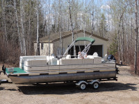 Sold .  24 Foot Pontoon Boat