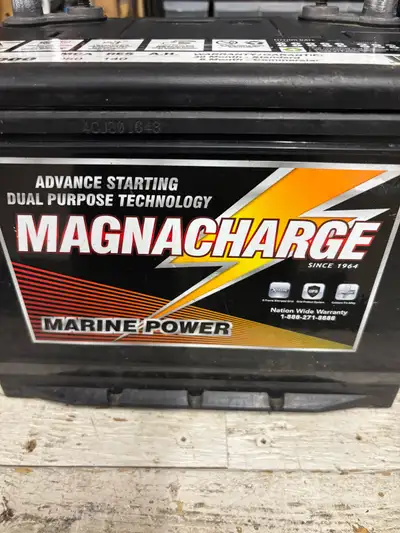 Magnacharge 24M-1000 Marine Power battery features advanced starting and dual-purpose technology, id...