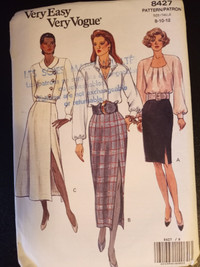 Vogue sewing pattern 8427