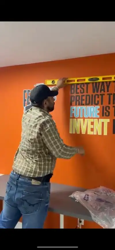 wall sticker/ glass frost / tint /3D reception Sign, View more