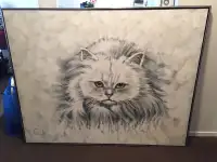 Thomas Lee Original "Persian Cat" Painting