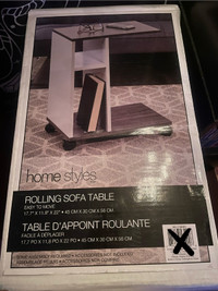 Sofa Rolling Side Table