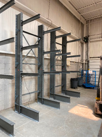 BEST QUALITY MADE IN CANADA CANTILEVER RACKING IN STOCK