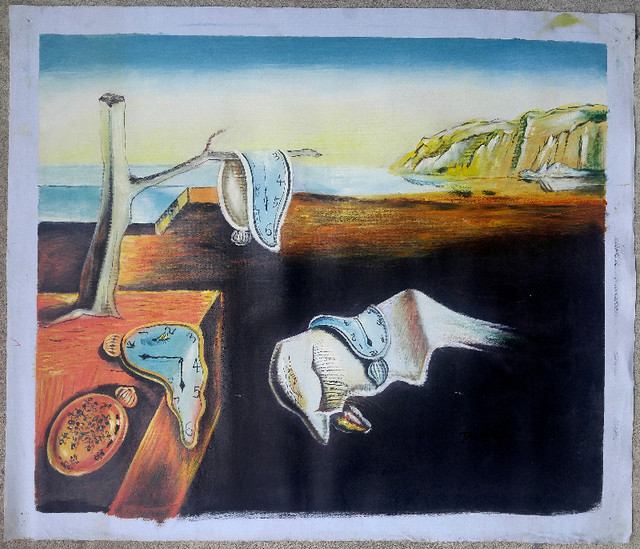⭐ Salvador Dali Persistence of Memory Painting Reproduction in Arts & Collectibles in City of Toronto