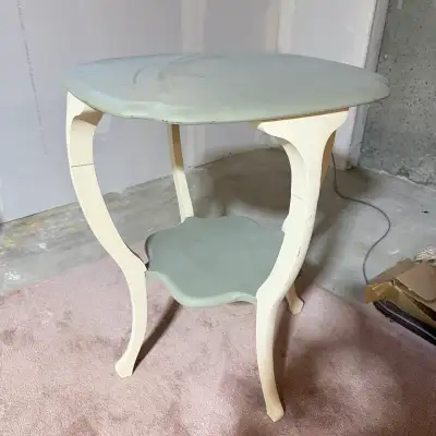 antique wooden accent table, View more