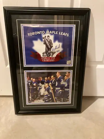 Own a piece of Toronto Maple Leafs history with this framed collector's item commemorating their 196...