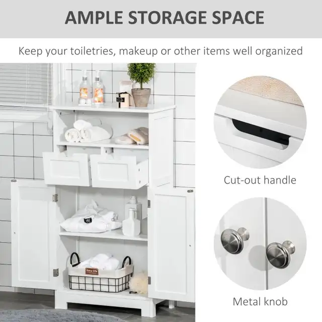 Bathroom Storage Cabinet Floor with Adjustable Shelf and Drawers in Bookcases & Shelving Units in Markham / York Region - Image 6
