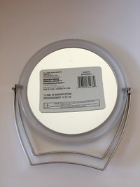 Makeup mirror, double side, 1x and 3x magnifying, Only $5