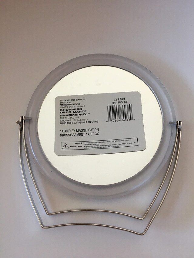 Makeup mirror, double side, 1x and 3x magnifying, Only $5 in Other in Oakville / Halton Region