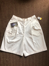 White cotton shorts brand new