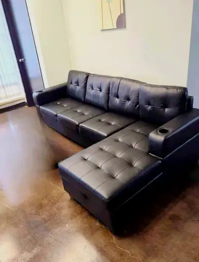 4 Seater Leather Sectional Sofa, View more