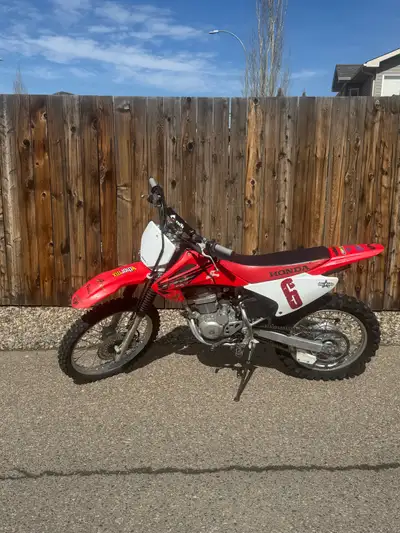 2005 Honda CRF 230F dirt bike. Electric start, fresh grips, and new handlebar. Runs great and super...