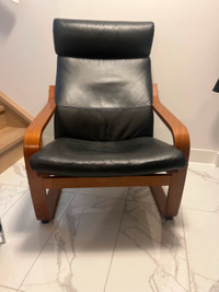 Leather Chair, Ikea (Poang)