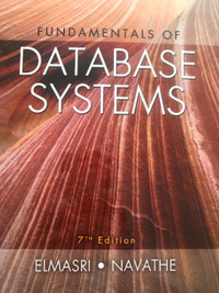 Fundamentals of Database Systems7th Edition. Elmasri, Navathe