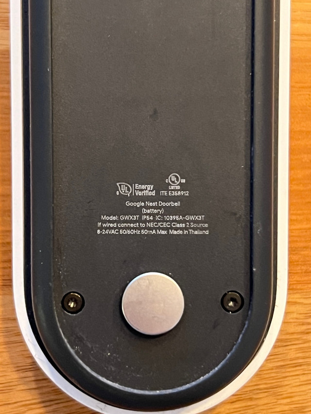 Google Nest Doorbell — Battery + Wired in General Electronics in Calgary - Image 2