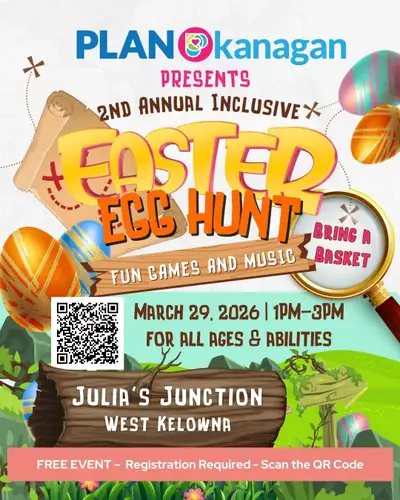 PLAN Okanagan's 2nd Annual Inclusive Easter Egg Hunt, View more