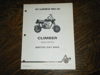 Arctic Cat 2327-001  Climber Mini Bike 1971  Parts List