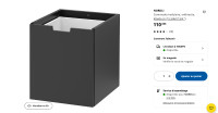 Commode noire à tiroir profond IKEA / Black Chest of Draw