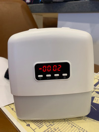 New in box- Colour changing night light, white noise alarm clock