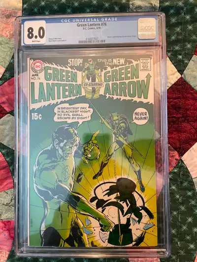 Green Lantern 76! CGC 8.0! White! Neal Adams!, View more