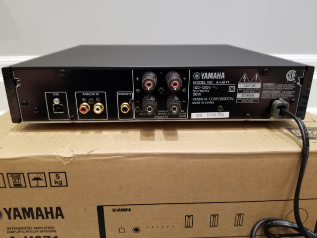 Yamaha A-U671 Integrated Amplifier with USB DAC / Headphone Func in Stereo Systems & Home Theatre in Mississauga / Peel Region - Image 4