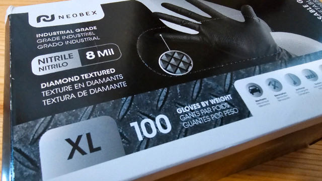 Heavy Duty Disposable Nitrile Gloves XL - Box of 100 - NEW in Other Business & Industrial in Oakville / Halton Region - Image 3