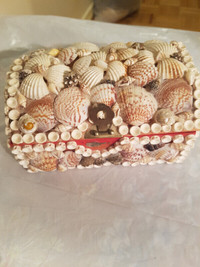 Souvenir of the Virgin Island -Handmade Sea Shells Jewellery Box