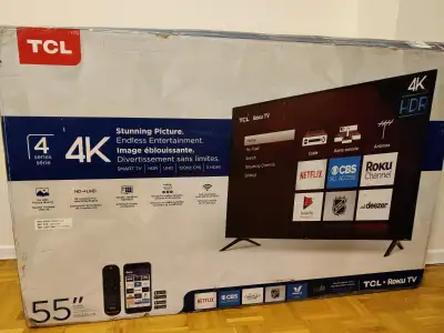 TCL 55" 4K ROKU TV, View more