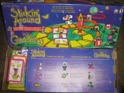 STICKIN AROUND DOUBLE YOUR FUN BOARD GAME, View more