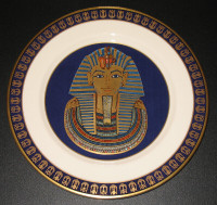 Egypt Treasures Of Tut Collector Plate Gold Mask Cdn Edition