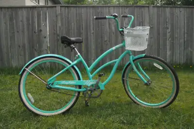 Teal 26-in Beach Cruiser Bicycle – Excellent Condition, View more