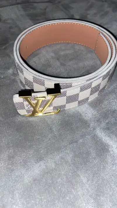 White lv belt, View more