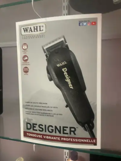 I'm selling a Wahl Designer hair clipper, a high-precision tool designed for smooth and even cuts on...