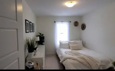 1 Bedroom to rent in a 4 bedroom shared townhouse for rent in kitchener. The room is unfurnished but...