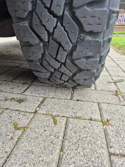 2019 Ford F150 aluminum tires and rims 17 inch rims with Goodyear wrangler tires on 2 tires 1 season...