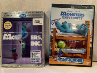 Monsters, Inc. Monsters University Blue Ray DVD