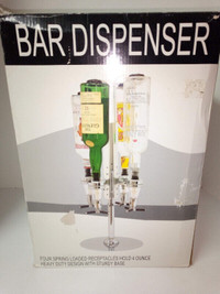 Bar Caddy Dispenser 4 Bottle Rotating New in Box